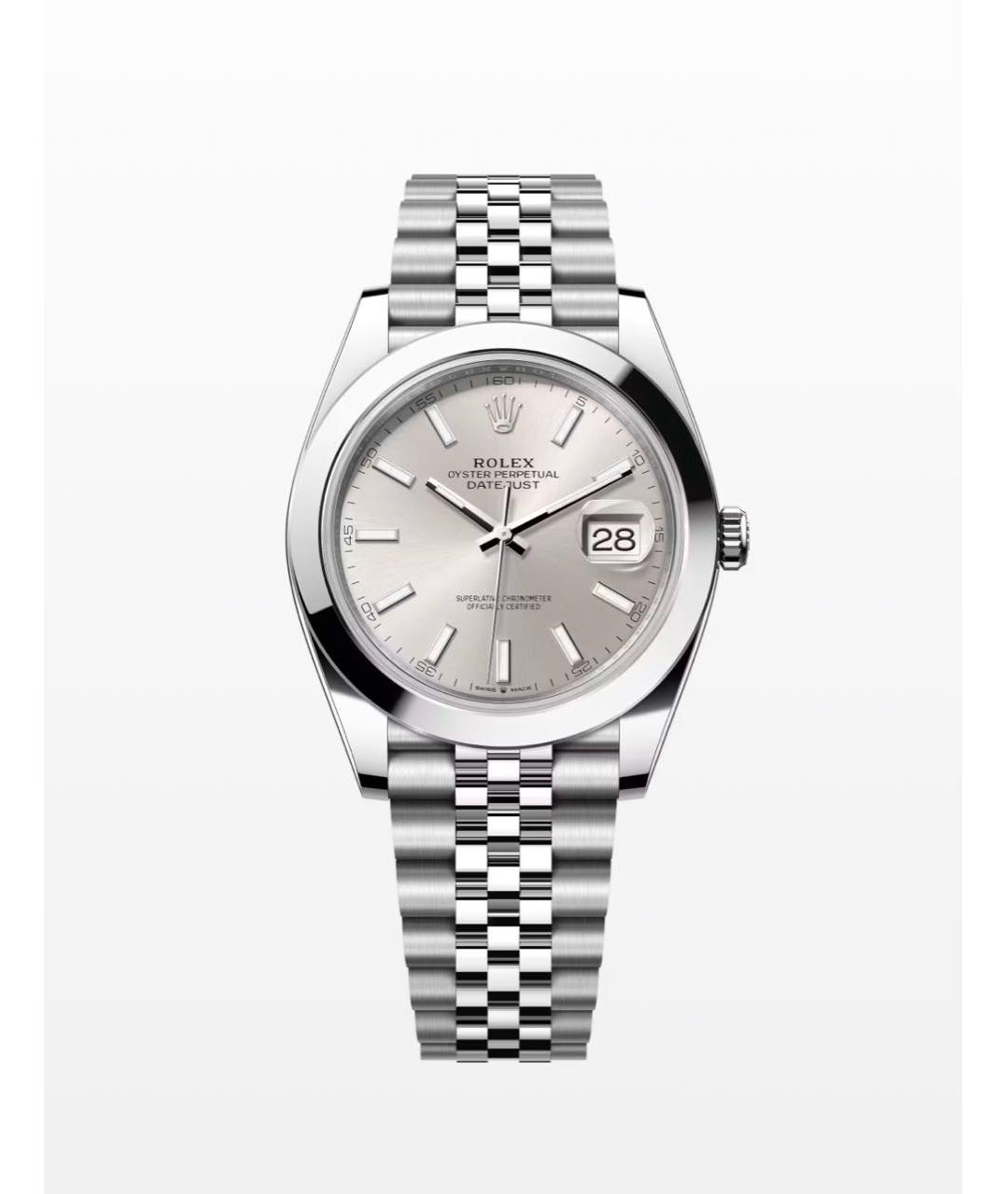 ROLEX Серебряные металлические часы, фото 3