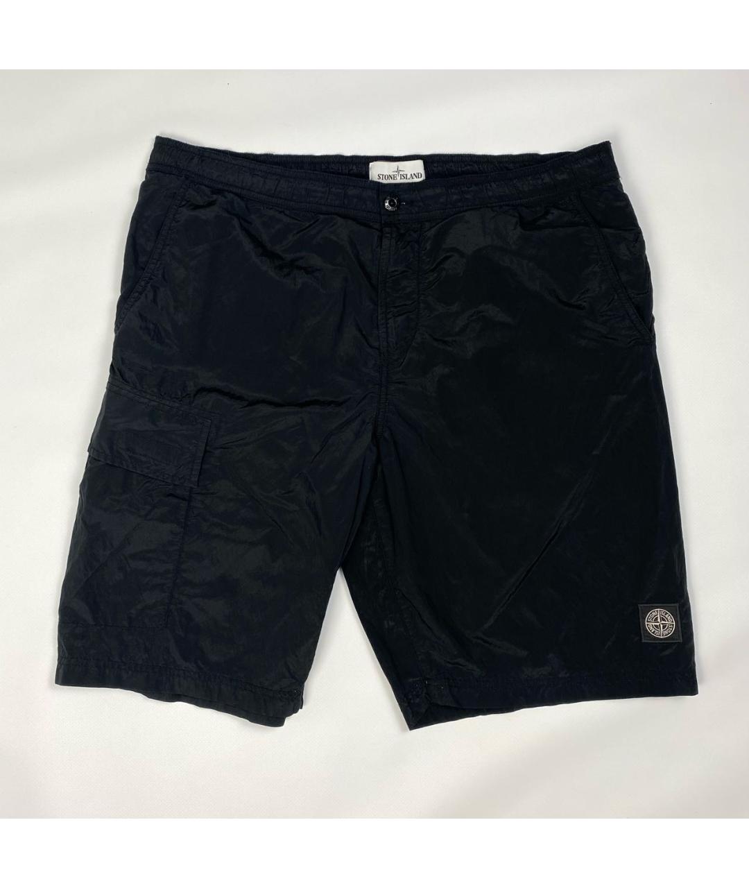 STONE ISLAND Черные шорты, фото 6
