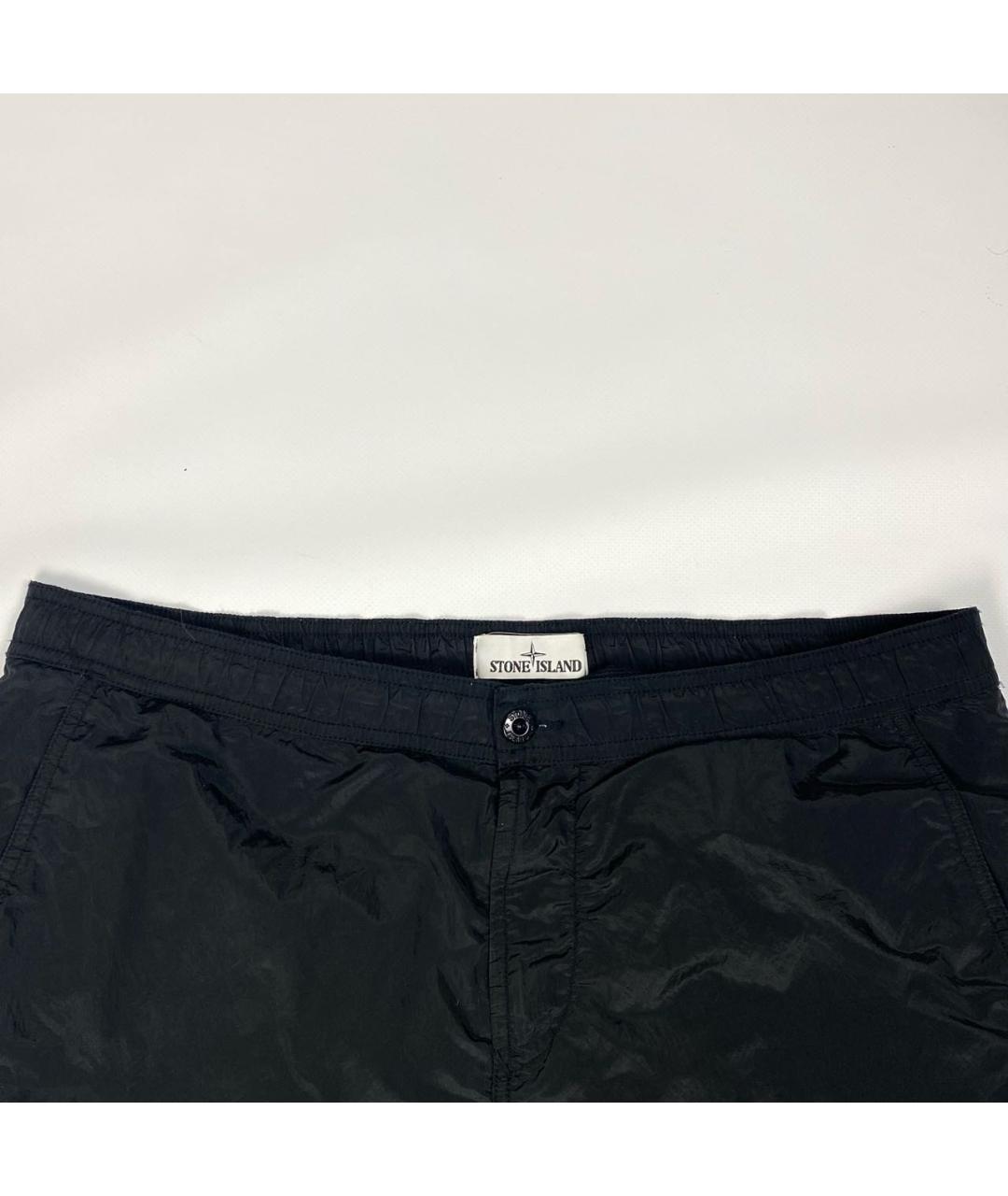 STONE ISLAND Черные шорты, фото 3