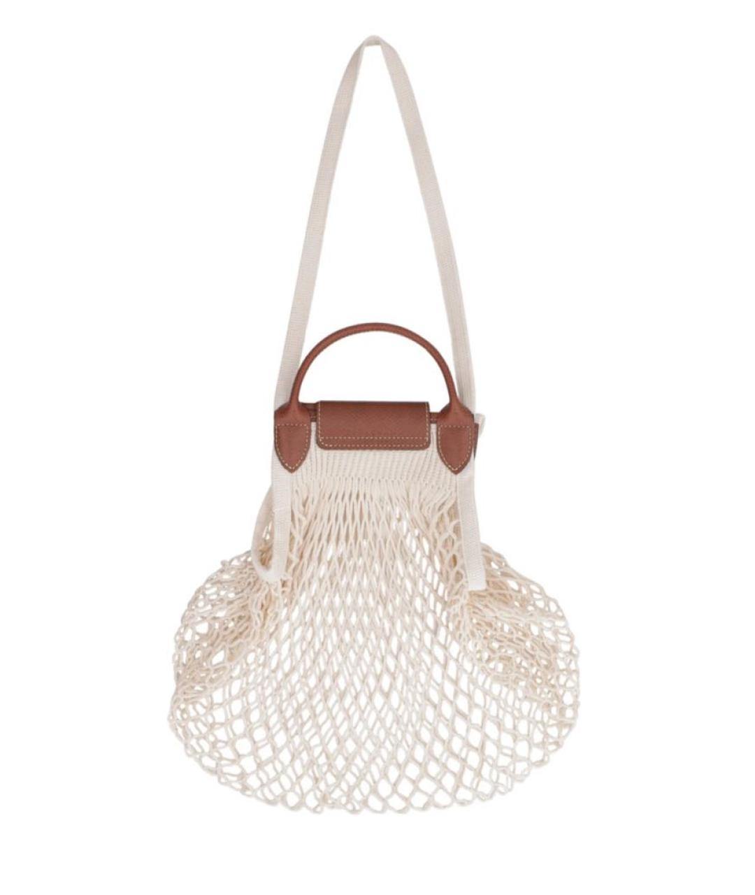 LONGCHAMP Бежевая хлопковая пляжная сумка, фото 2