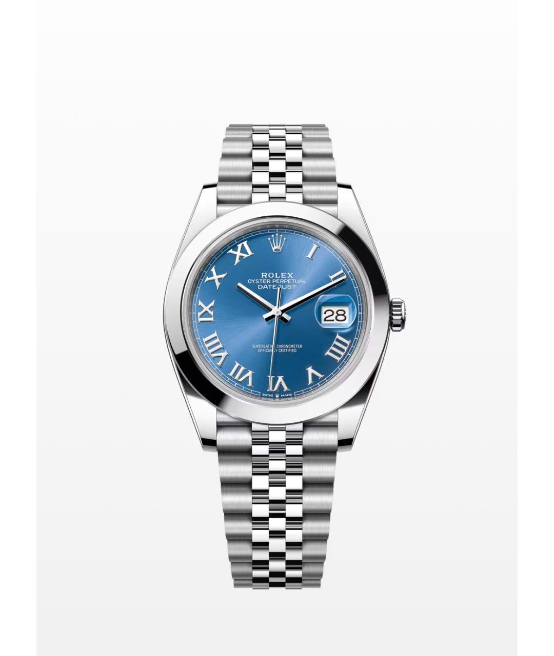 ROLEX Синие металлические часы, фото 3