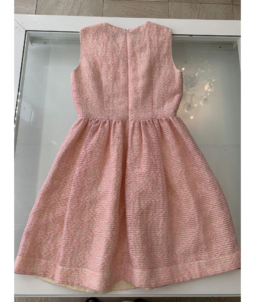 RED VALENTINO Розовое хлопковое повседневное платье, фото 2
