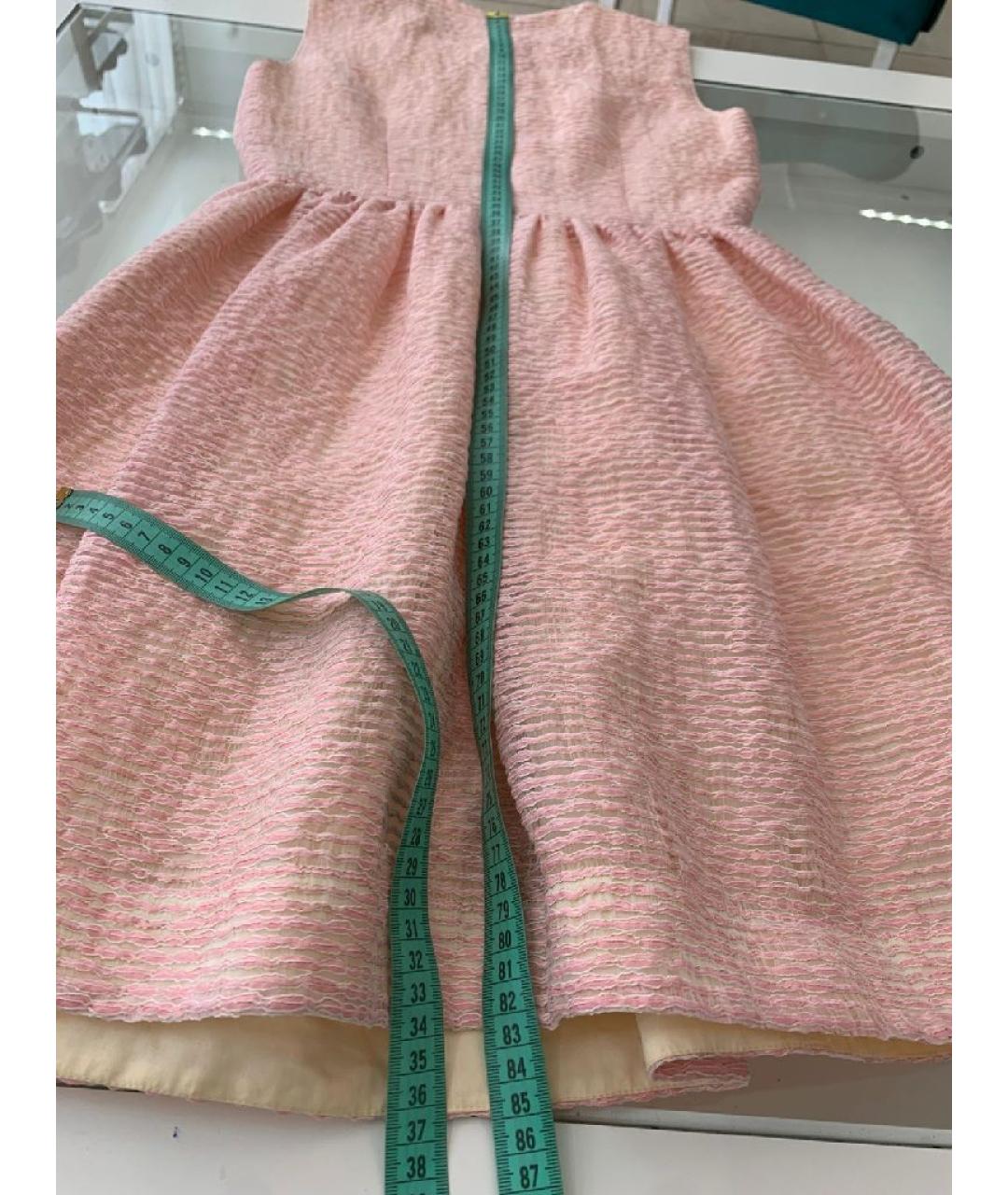RED VALENTINO Розовое хлопковое повседневное платье, фото 9