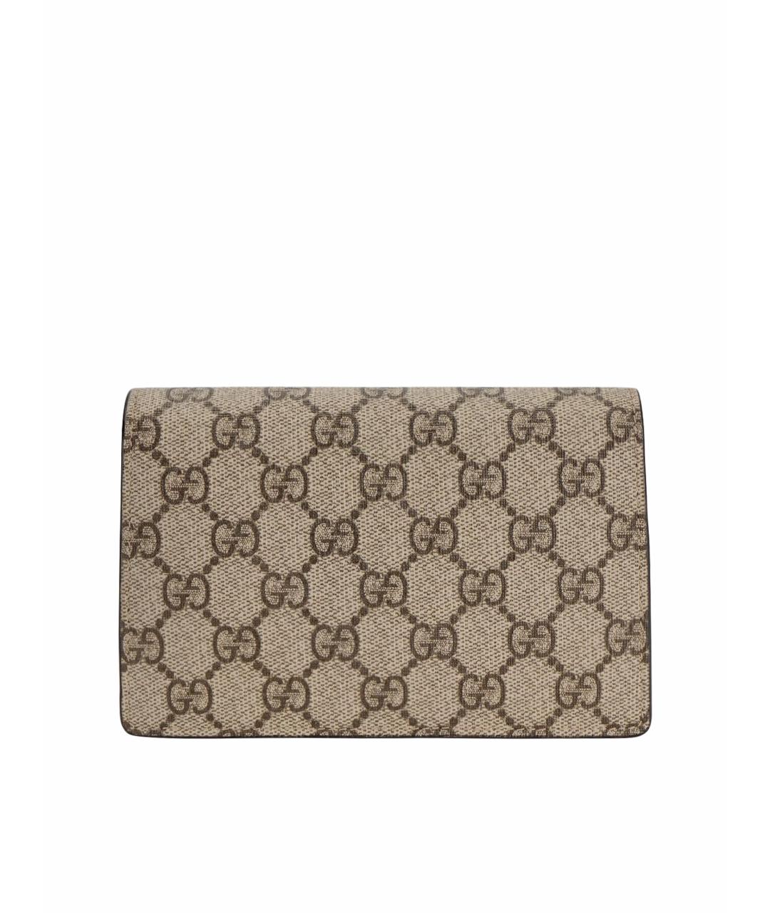 GUCCI Бежевая тканевая сумка через плечо, фото 2