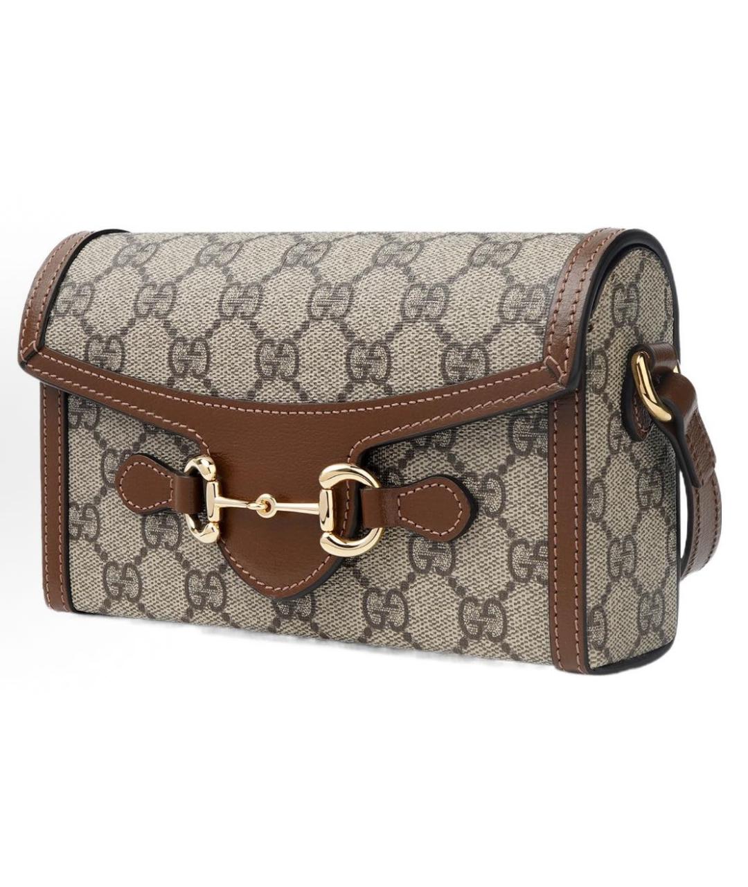 GUCCI Бежевая тканевая сумка через плечо, фото 4