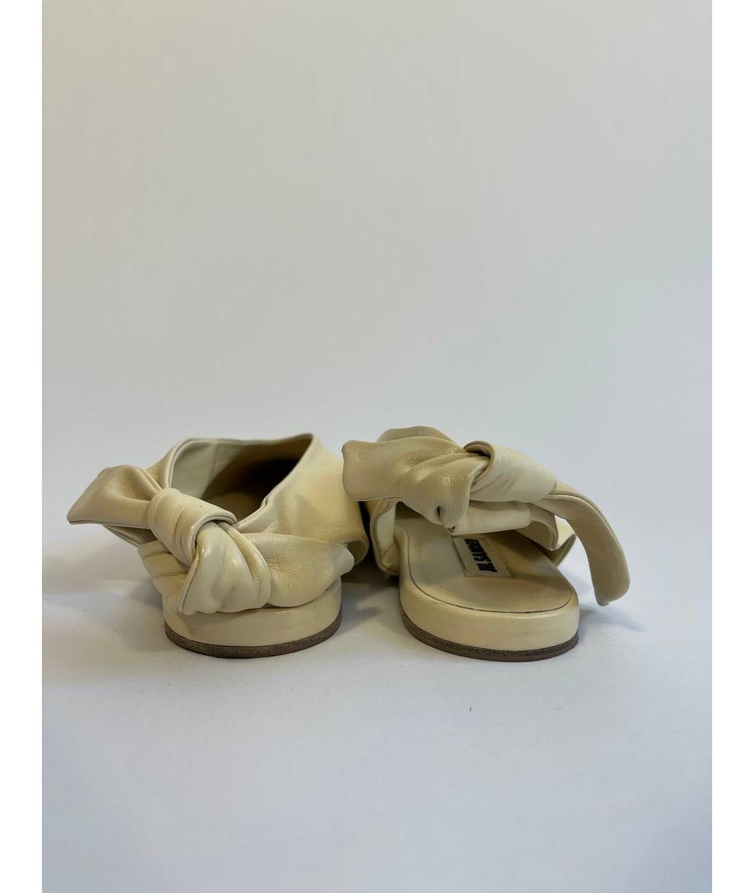 JIL SANDER Кожаные балетки, фото 4