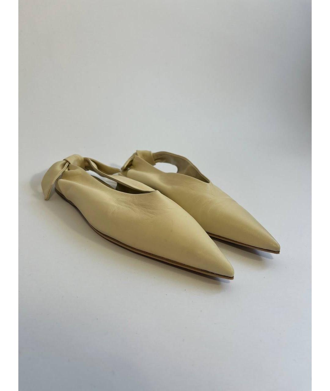 JIL SANDER Кожаные балетки, фото 2