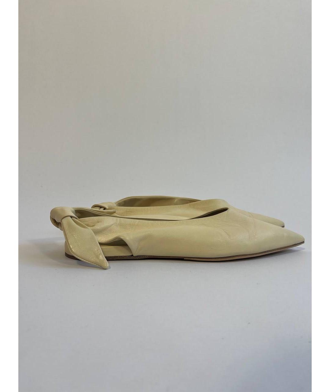 JIL SANDER Кожаные балетки, фото 9