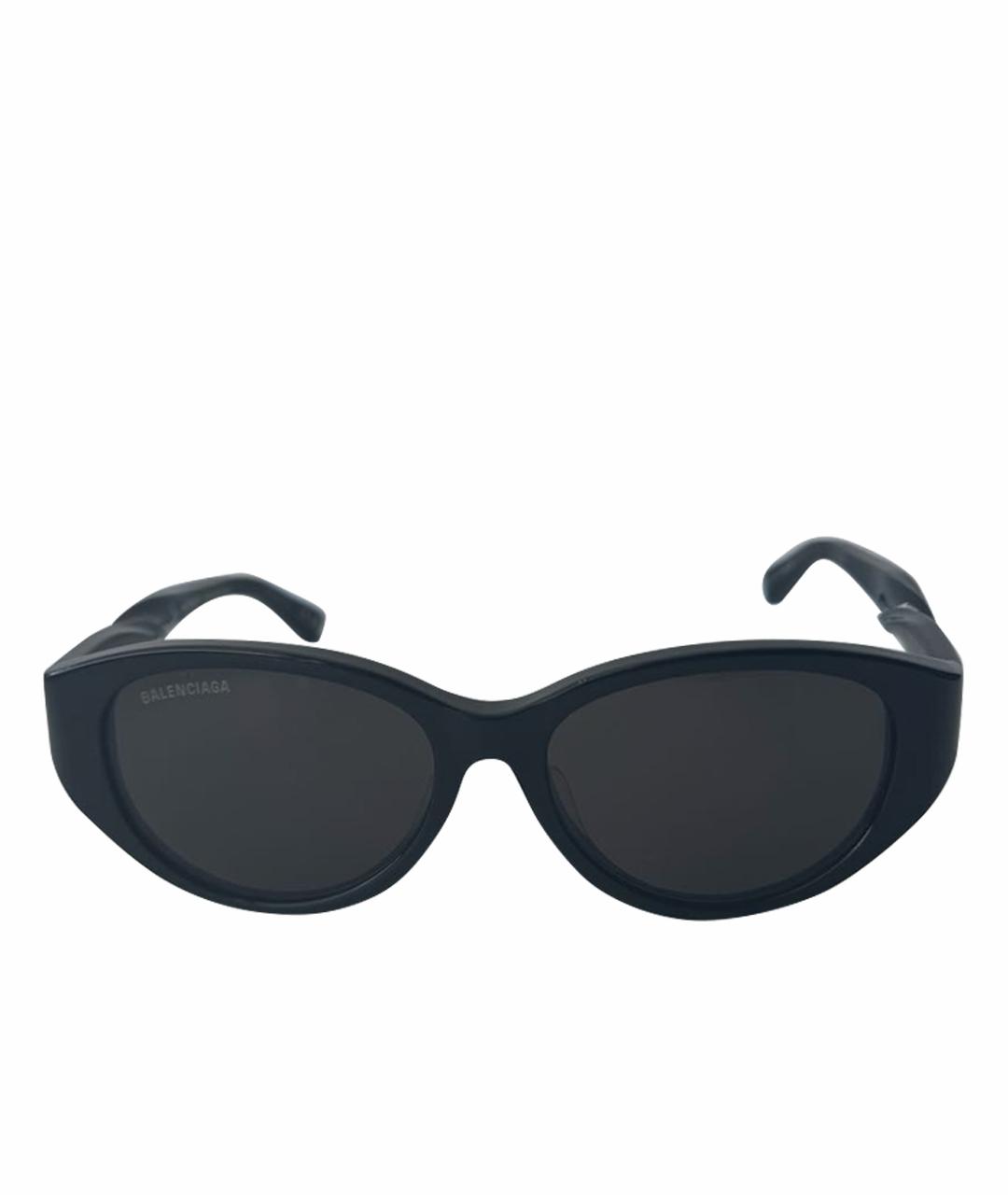 BALENCIAGA Черные пластиковые солнцезащитные очки, фото 1