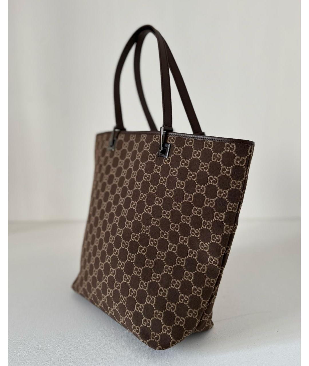 GUCCI Коричневая сумка тоут, фото 3