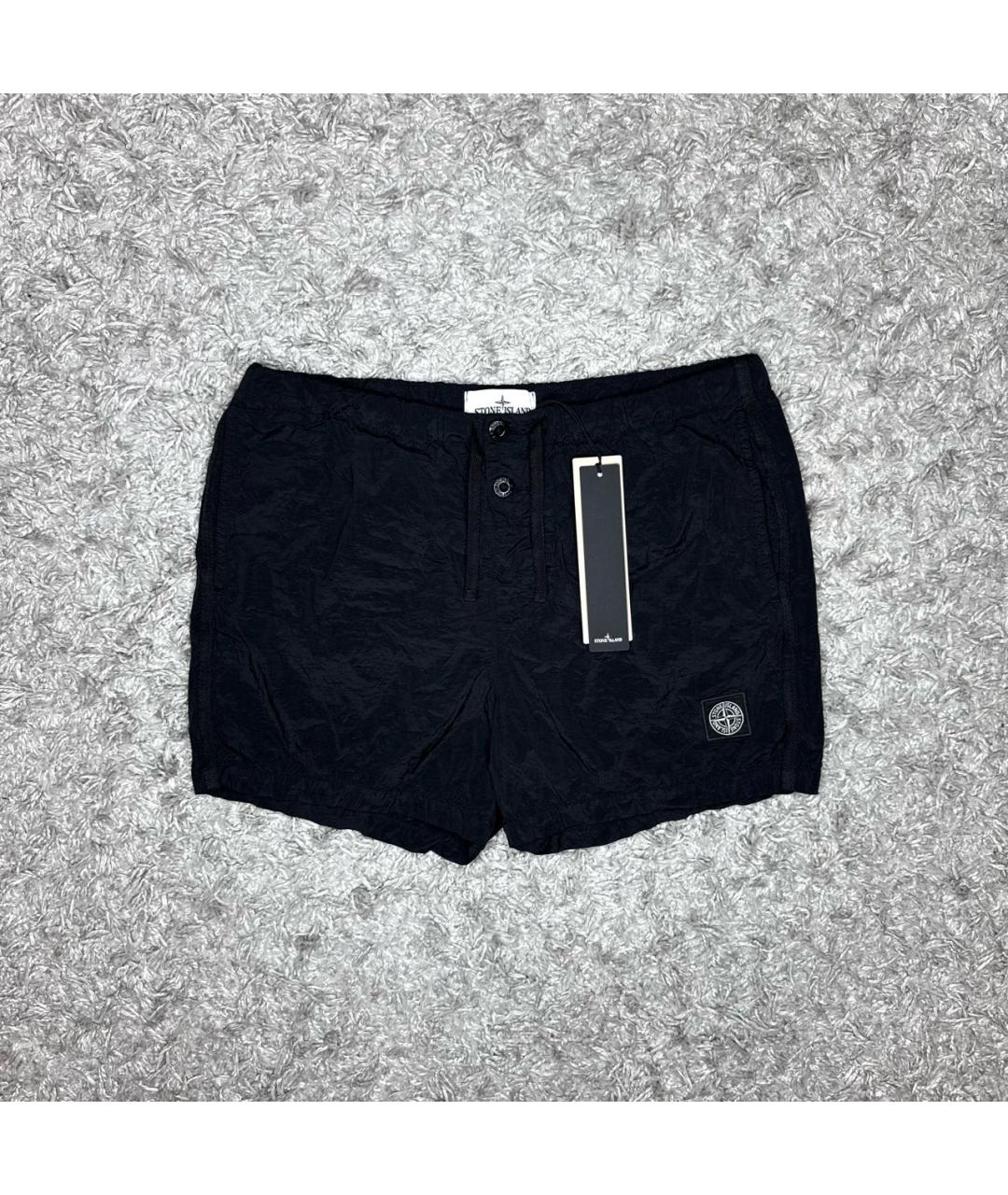 STONE ISLAND Черные шорты, фото 6