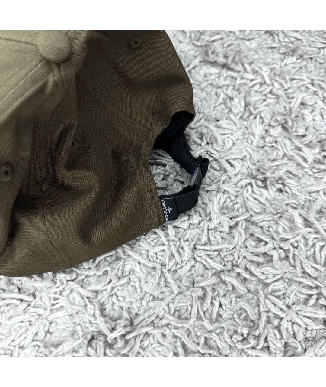STONE ISLAND Коричневая хлопковая кепка/бейсболка, фото 4