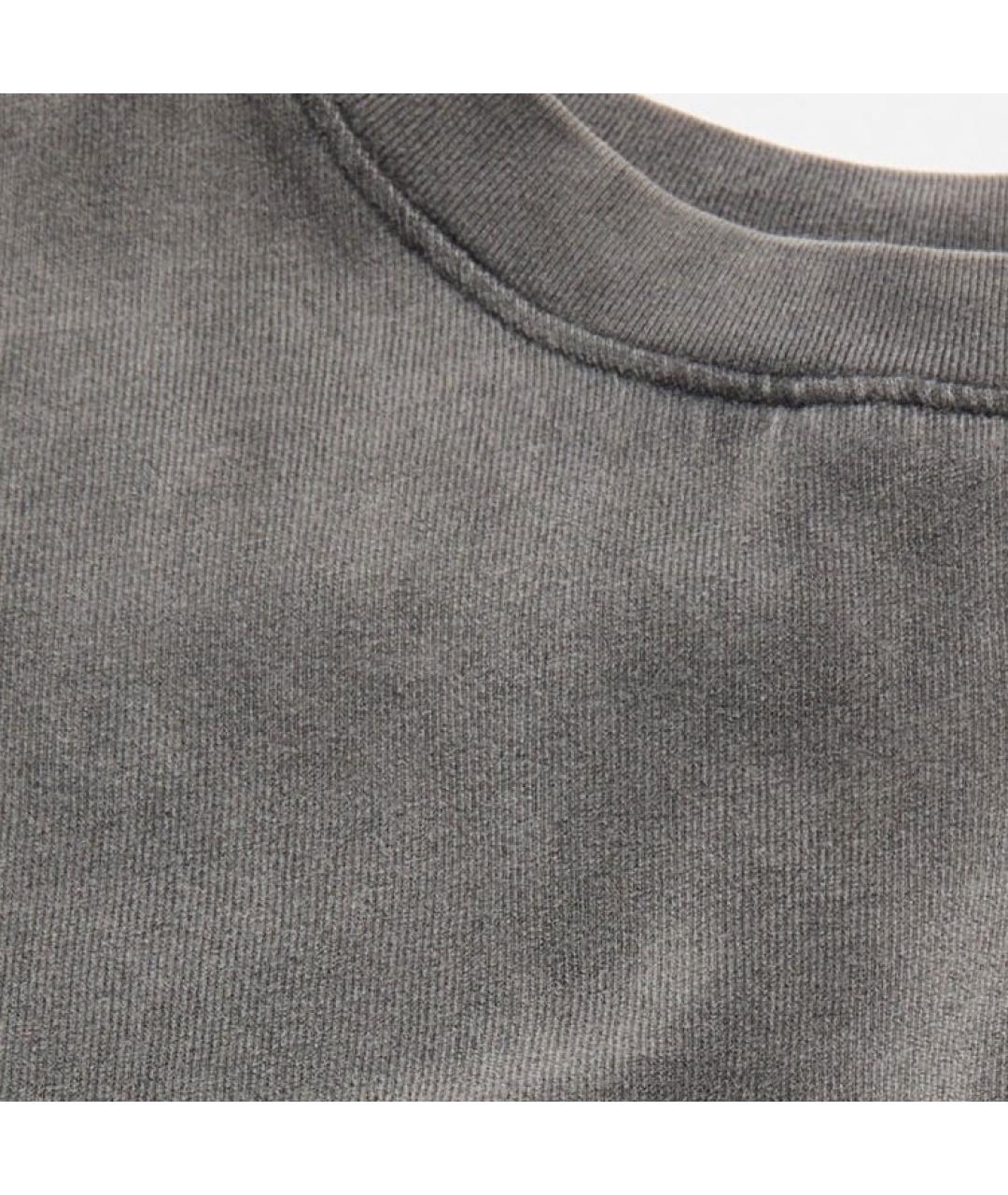 ACNE STUDIOS Черная хлопковая футболка, фото 3