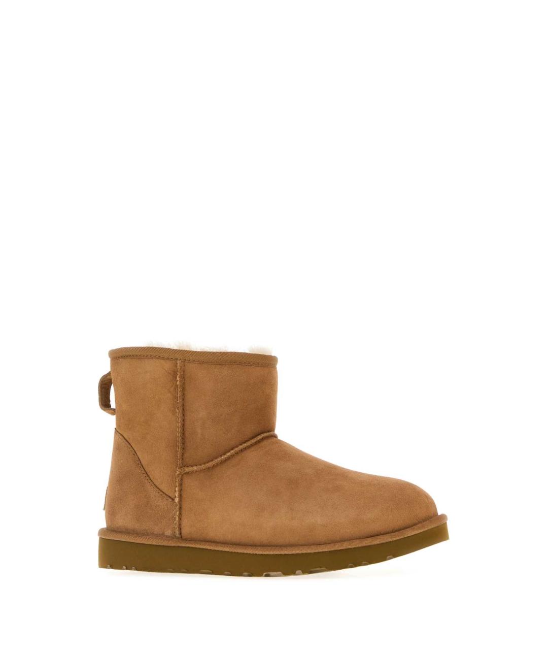 UGG AUSTRALIA Бежевые нубуковые высокие ботинки, фото 2