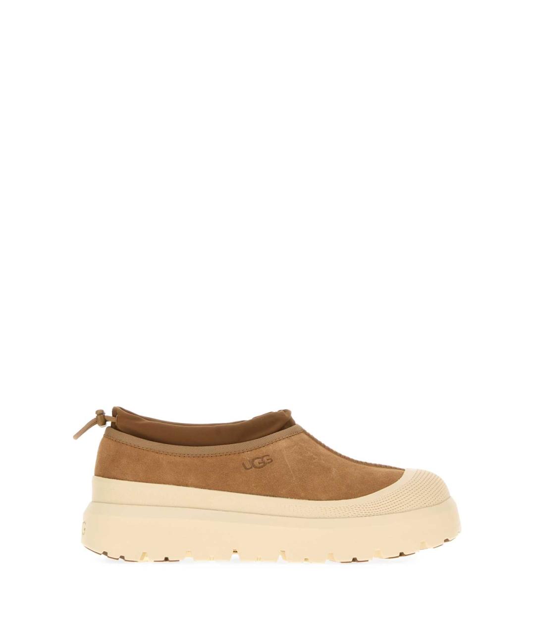 UGG AUSTRALIA Бежевые нубуковые низкие ботинки, фото 1
