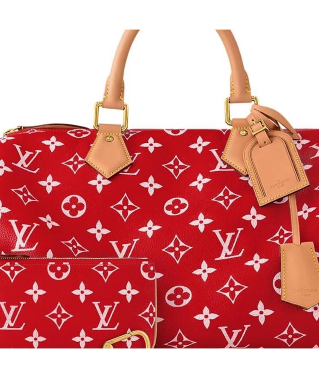 LOUIS VUITTON Красная сумка через плечо, фото 5