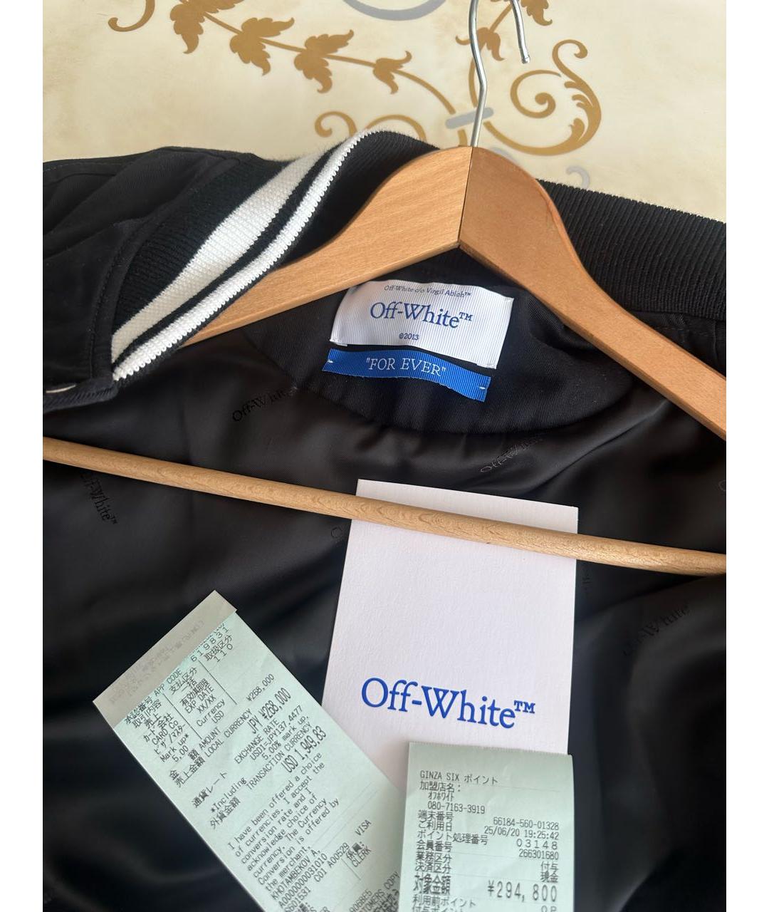 OFF-WHITE Черная хлопковая куртка, фото 3