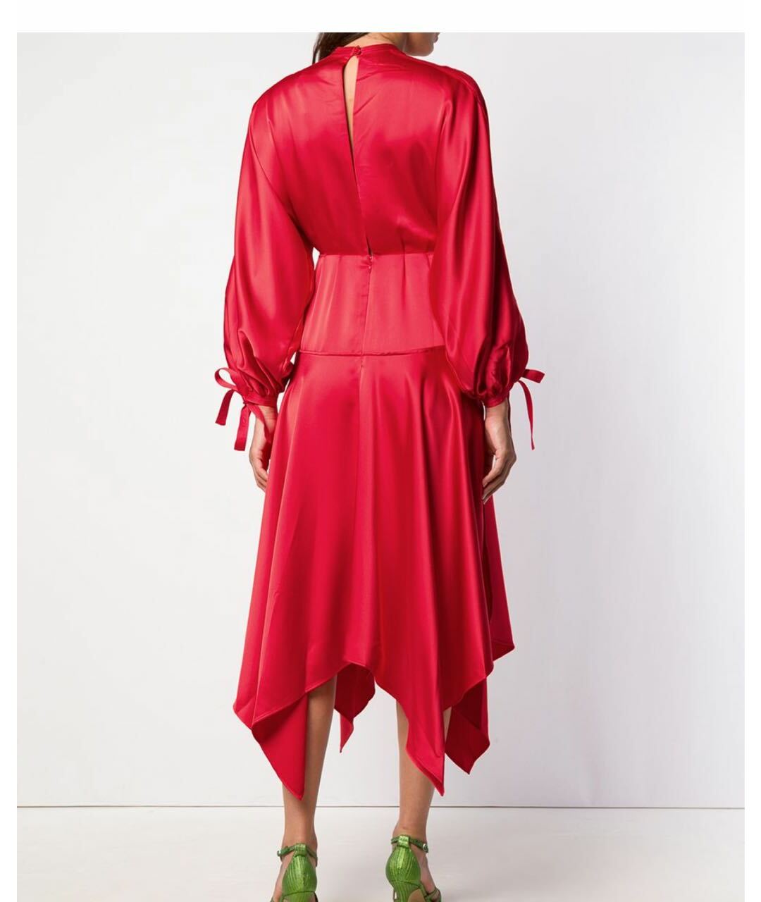 SELF-PORTRAIT Красное атласное платье, фото 2
