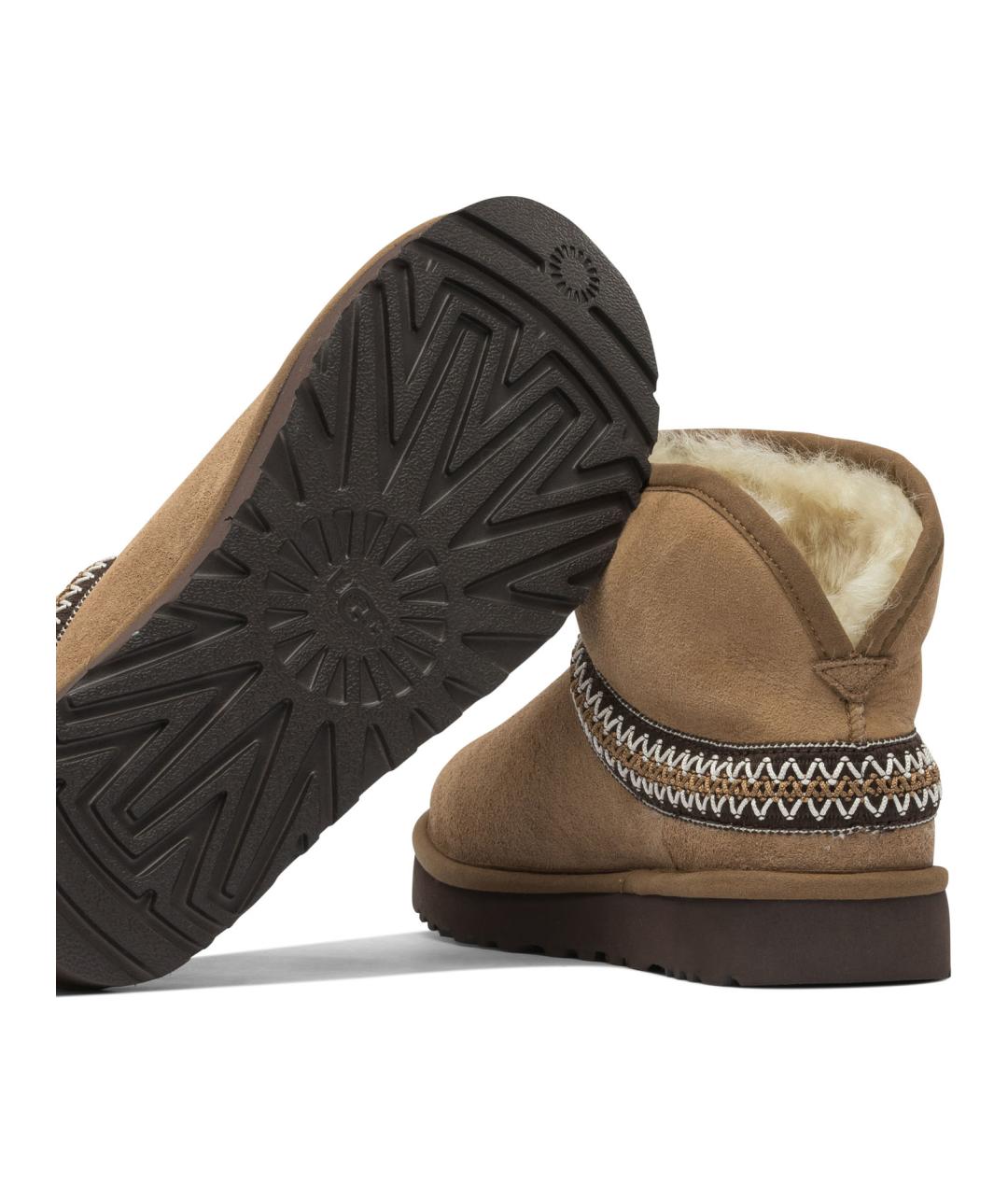 UGG AUSTRALIA Бежевые нубуковые ботинки, фото 5