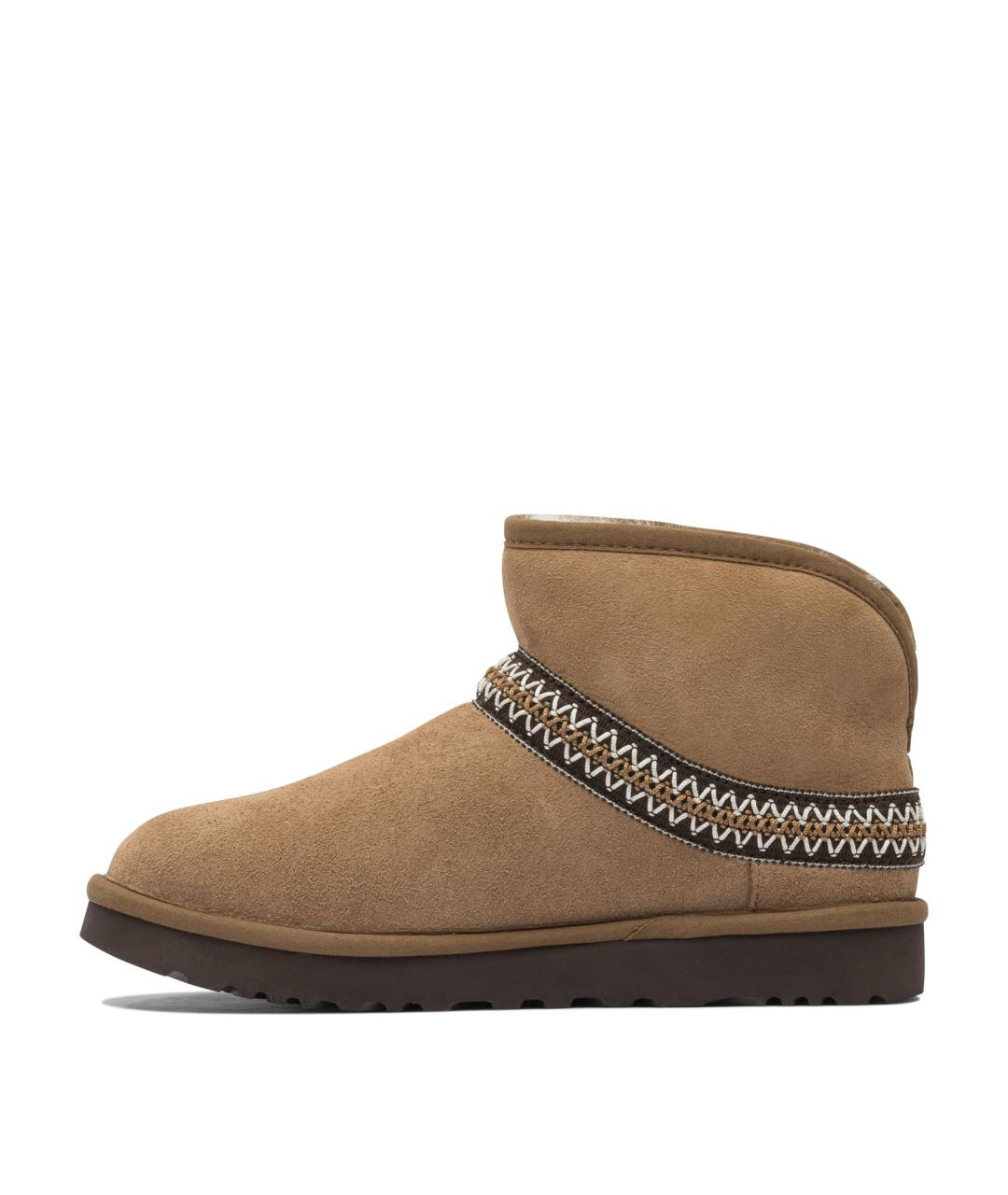 UGG AUSTRALIA Бежевые нубуковые ботинки, фото 3