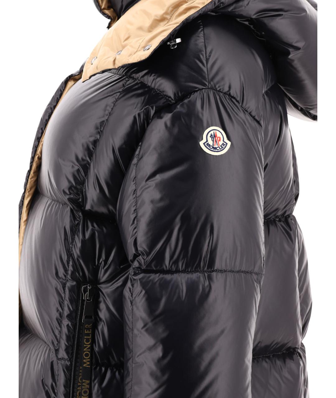 MONCLER Черная полиамидовая куртка, фото 3