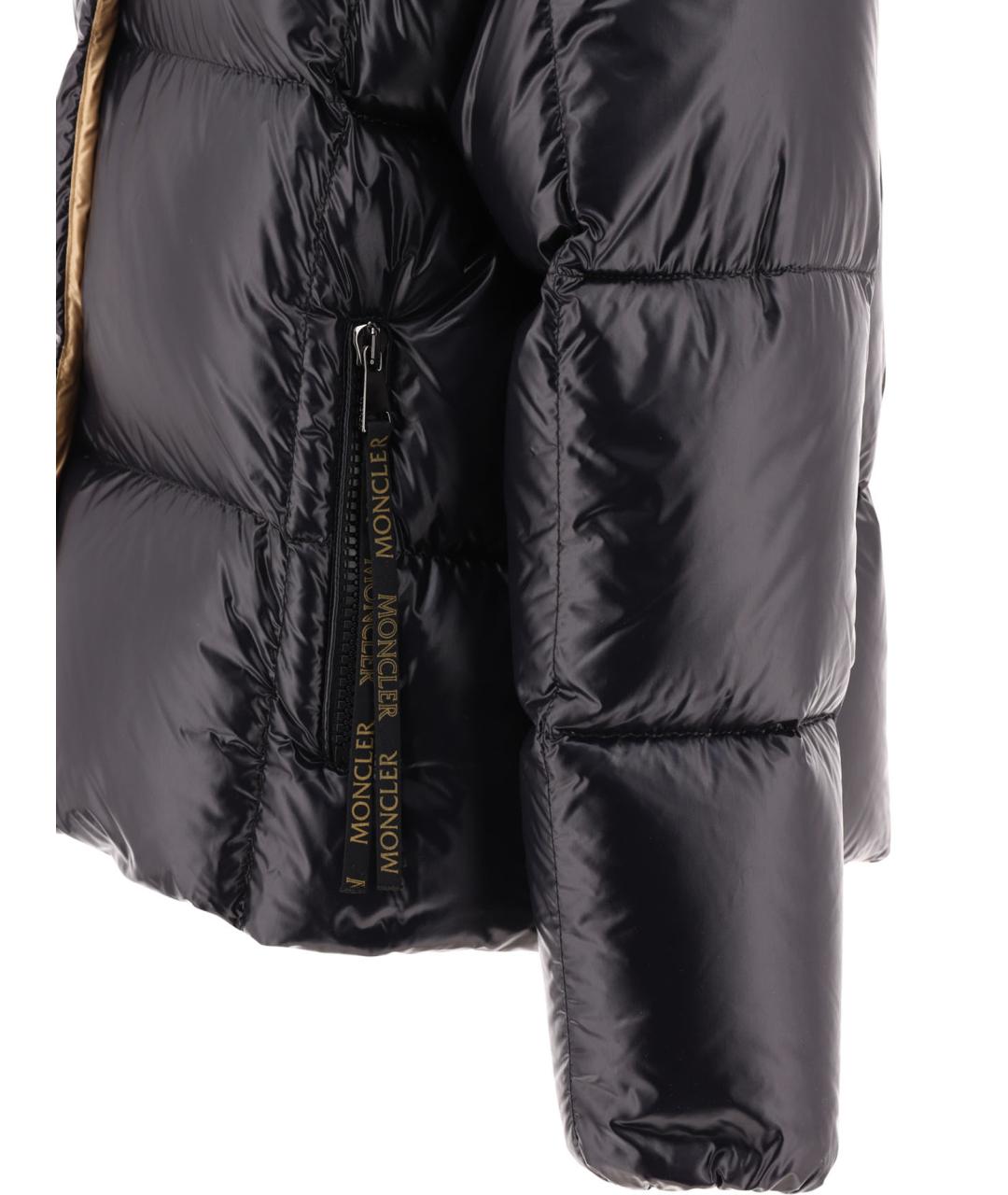 MONCLER Черная полиамидовая куртка, фото 4