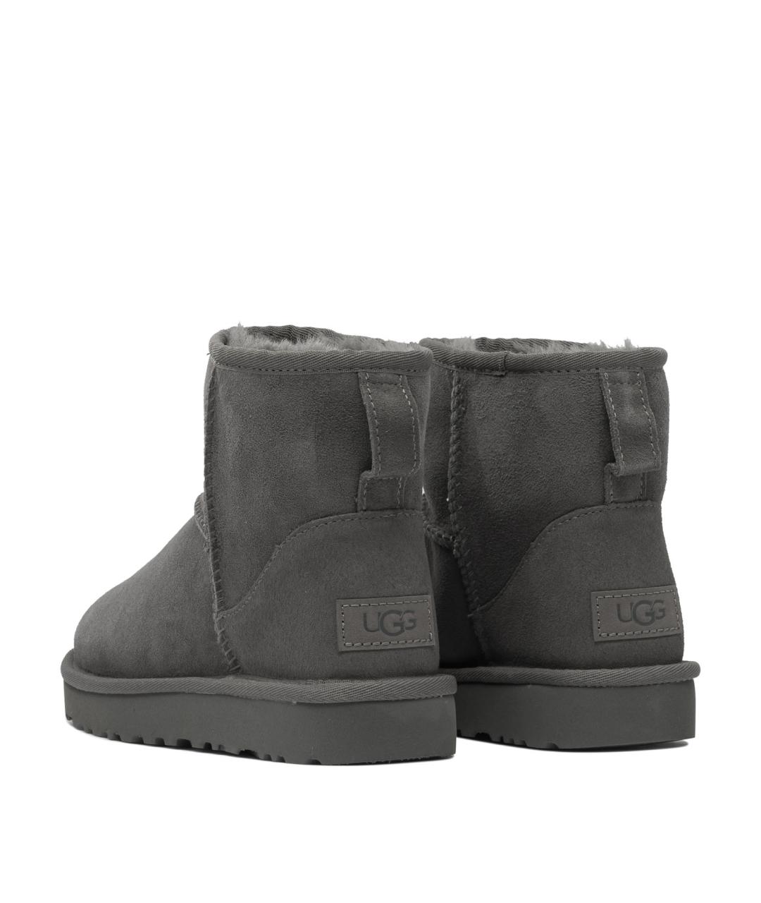 UGG AUSTRALIA Серые нубуковые ботинки, фото 4