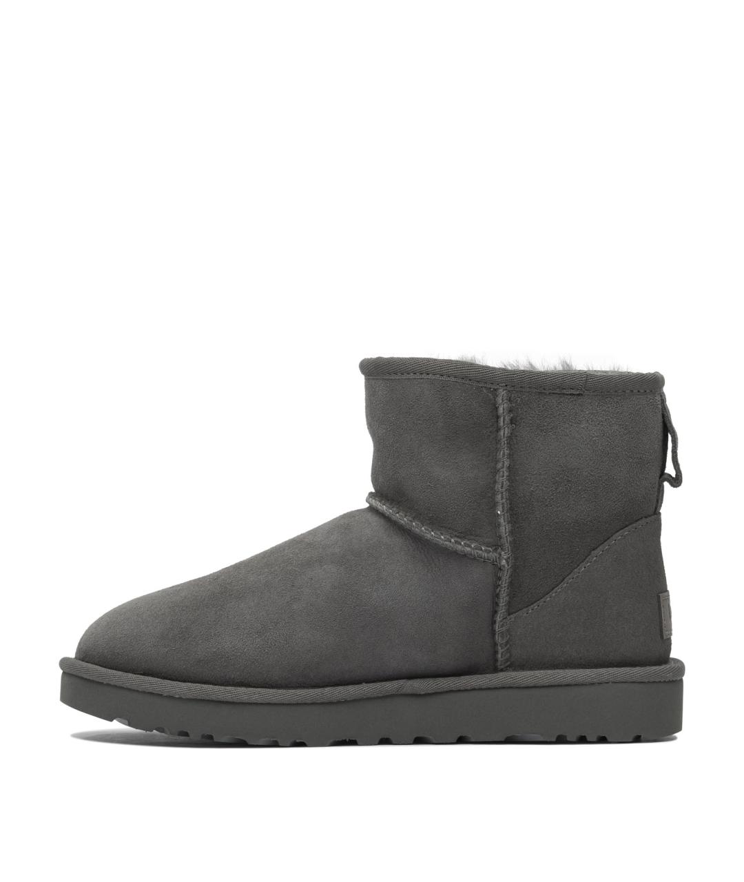 UGG AUSTRALIA Серые нубуковые ботинки, фото 3