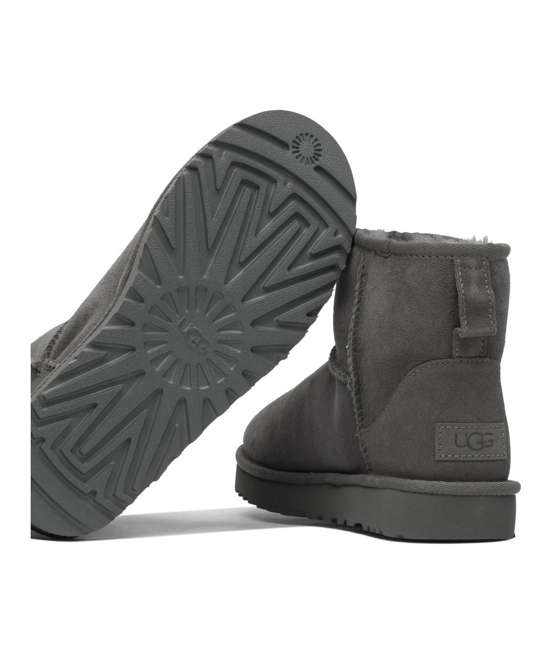 UGG AUSTRALIA Серые нубуковые ботинки, фото 5
