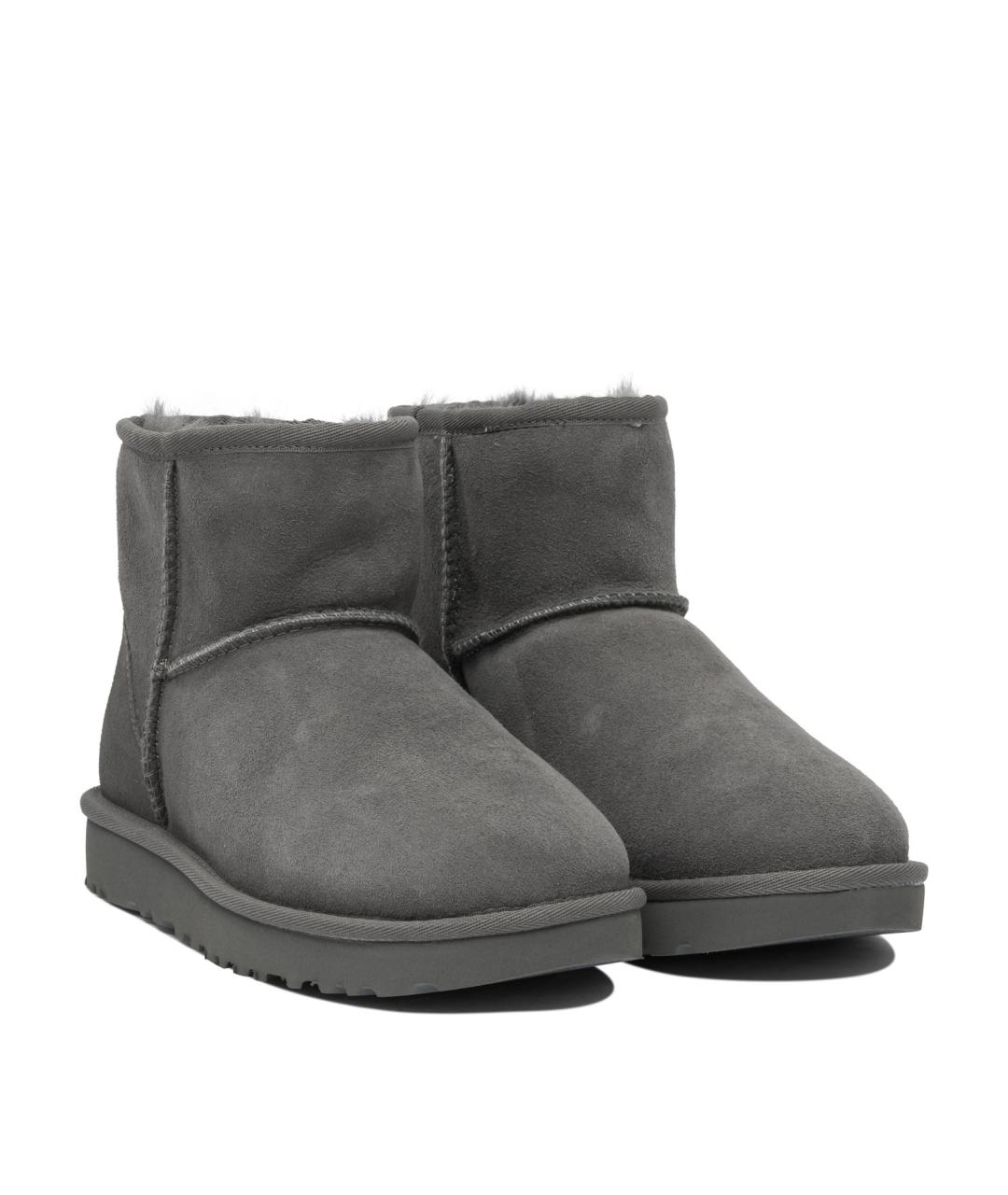 UGG AUSTRALIA Серые нубуковые ботинки, фото 2