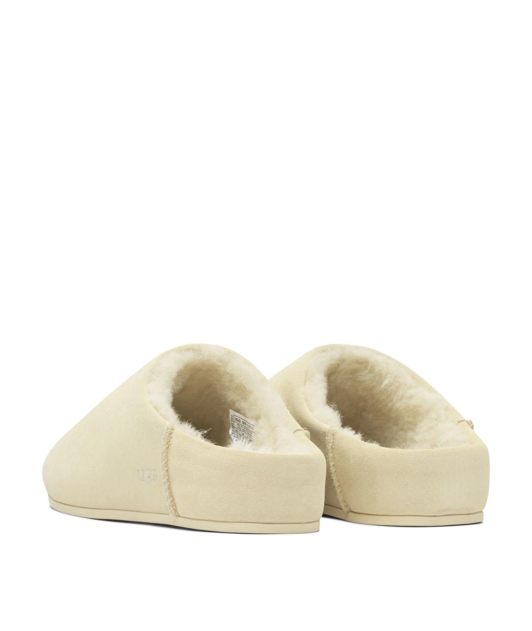 UGG AUSTRALIA Бежевые нубуковые сабо, фото 4