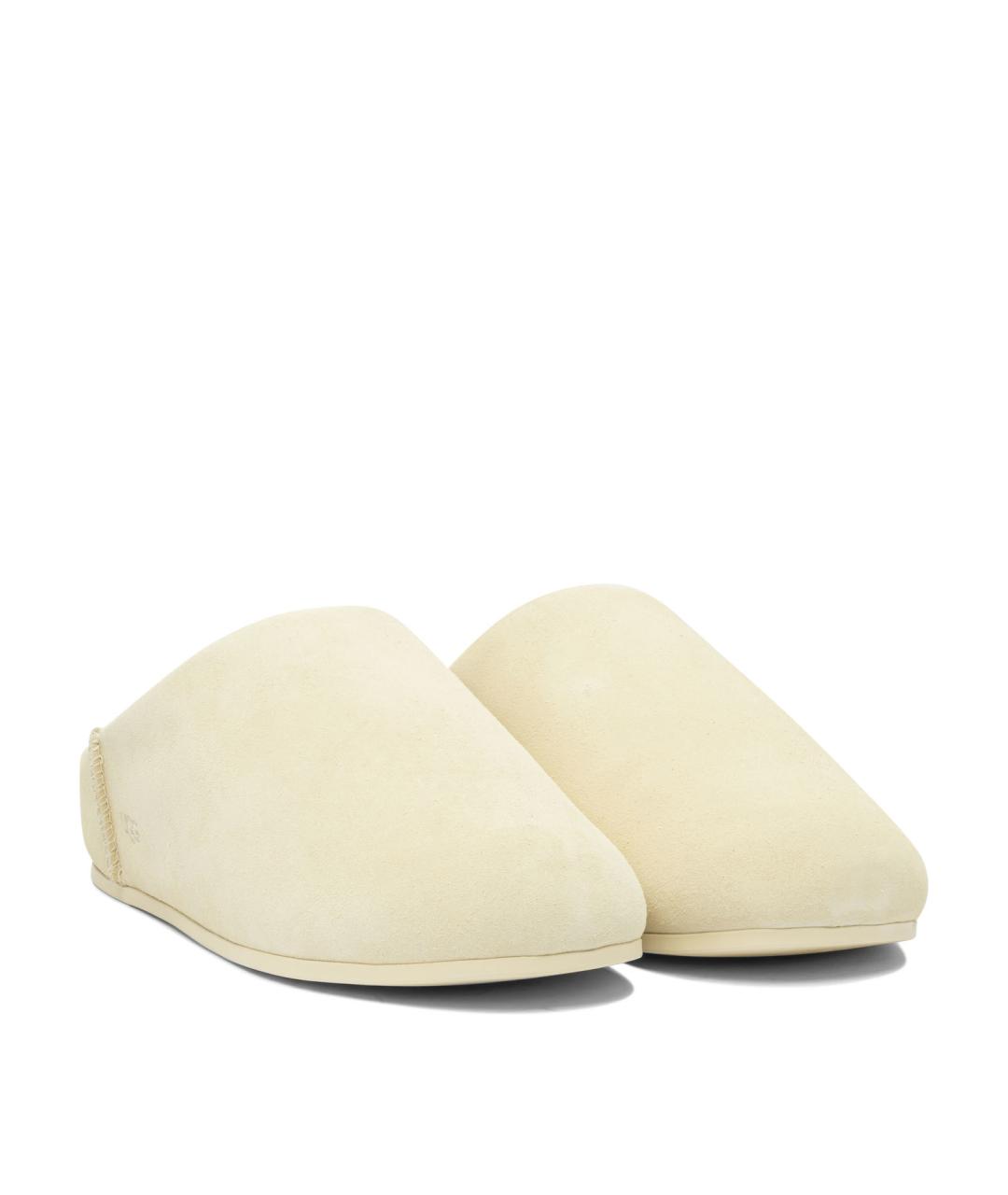 UGG AUSTRALIA Бежевые нубуковые сабо, фото 2