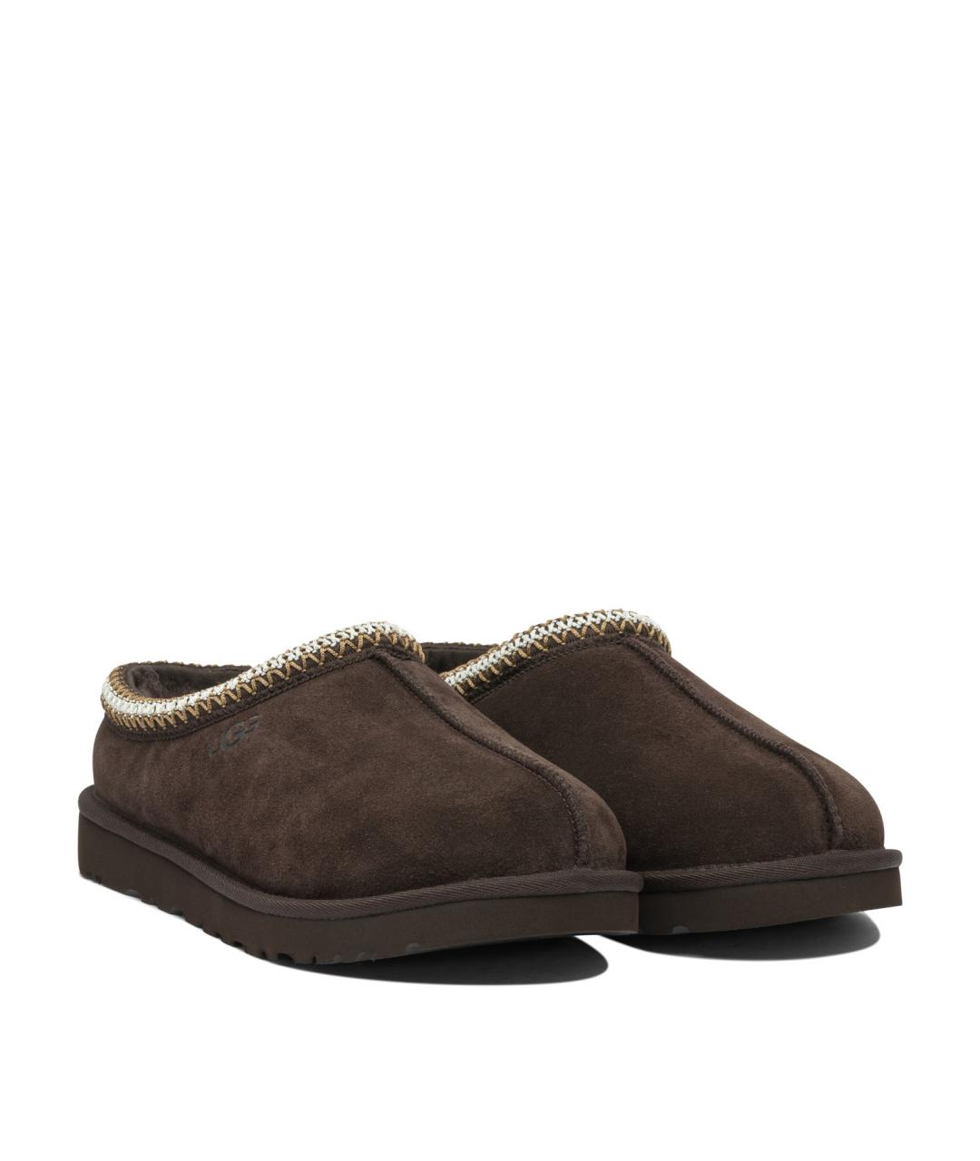 UGG AUSTRALIA Коричневые нубуковые низкие ботинки, фото 2