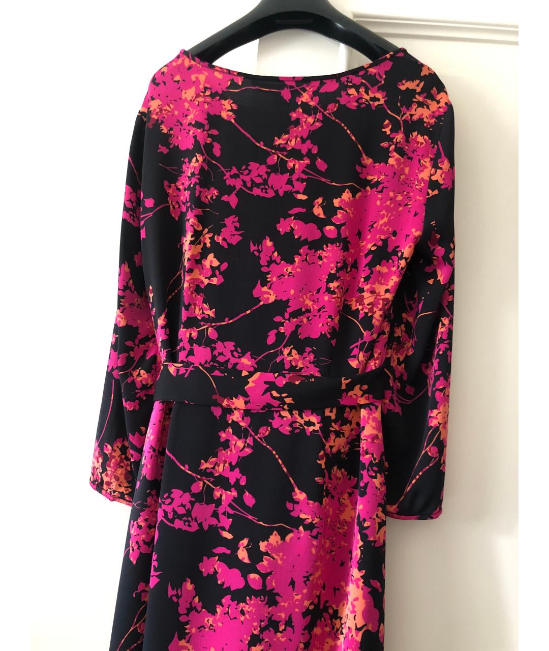 DIANE VON FURSTENBERG Фуксия шелковое повседневное платье, фото 7