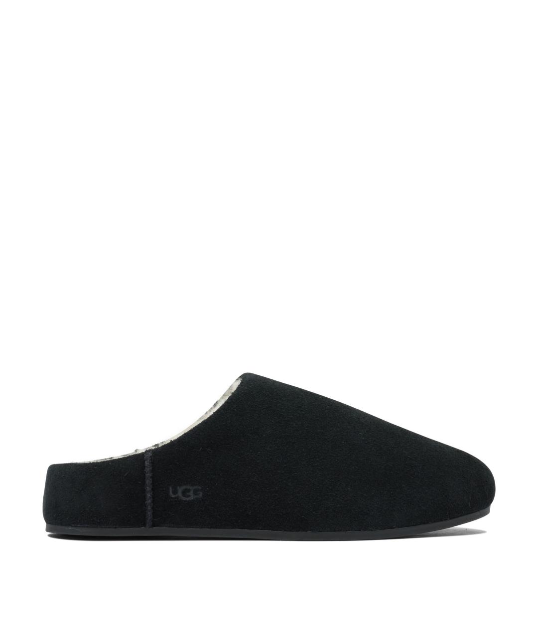 UGG AUSTRALIA Черные нубуковые сабо, фото 1