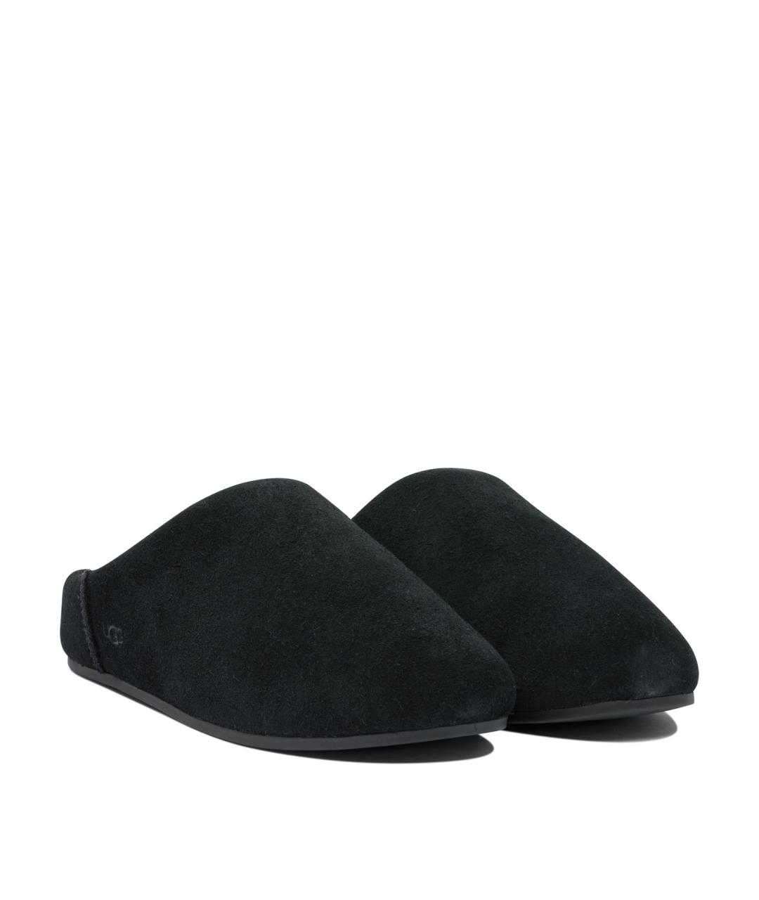 UGG AUSTRALIA Черные нубуковые сабо, фото 2