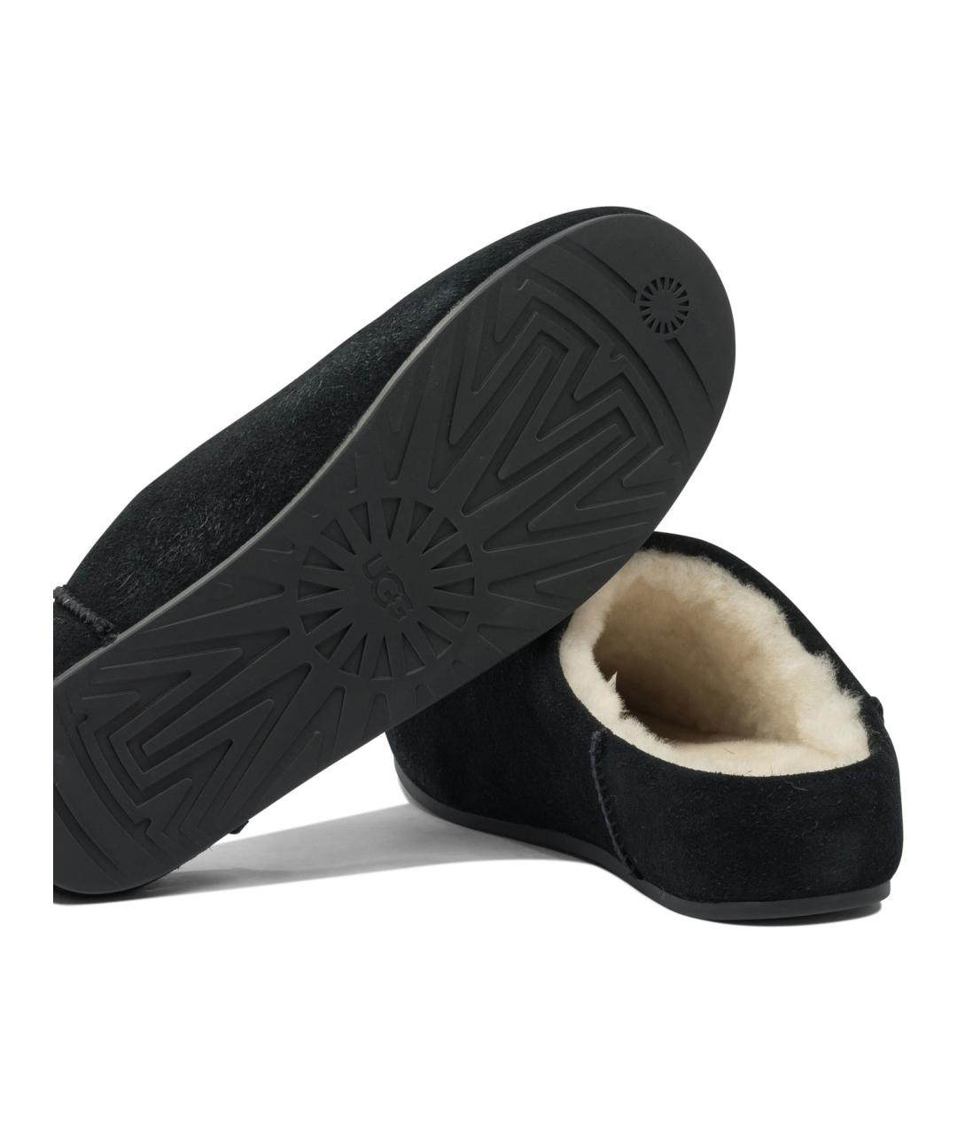 UGG AUSTRALIA Черные нубуковые сабо, фото 5