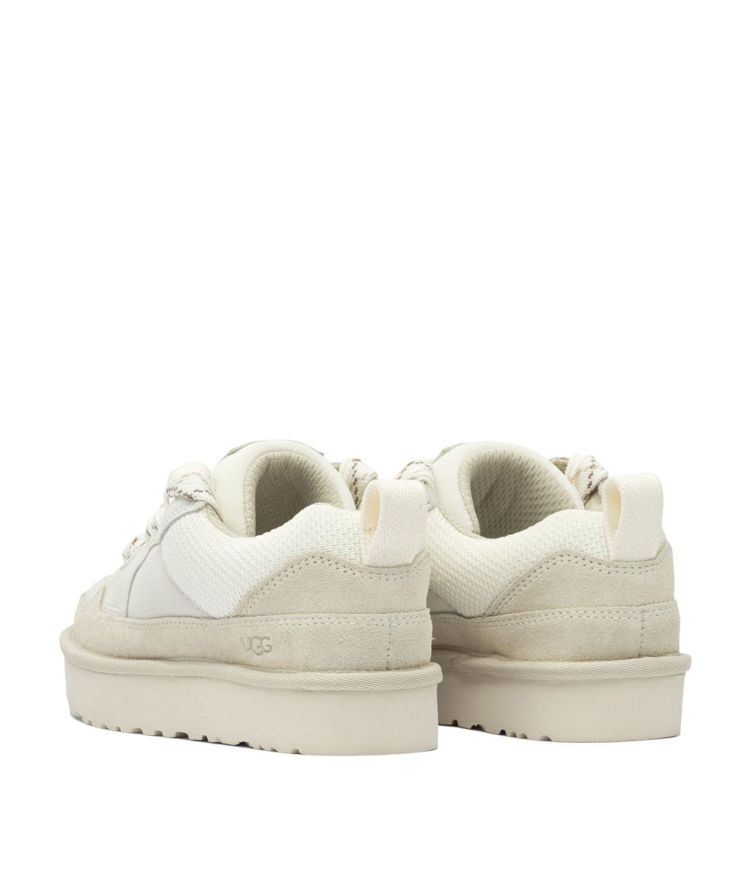 UGG AUSTRALIA Бежевые нубуковые кеды, фото 4