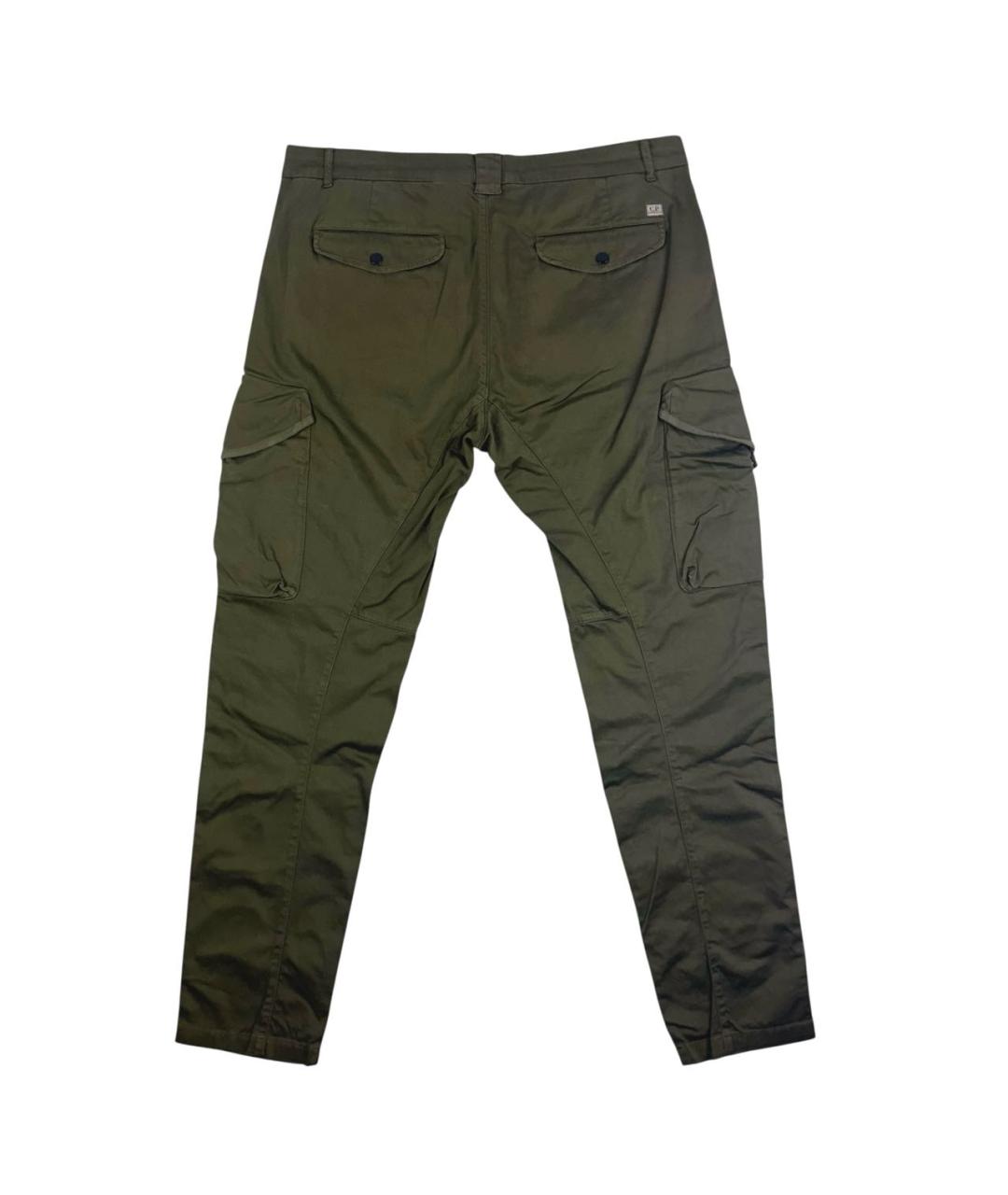 CP COMPANY Хаки хлопко-эластановые повседневные брюки, фото 2