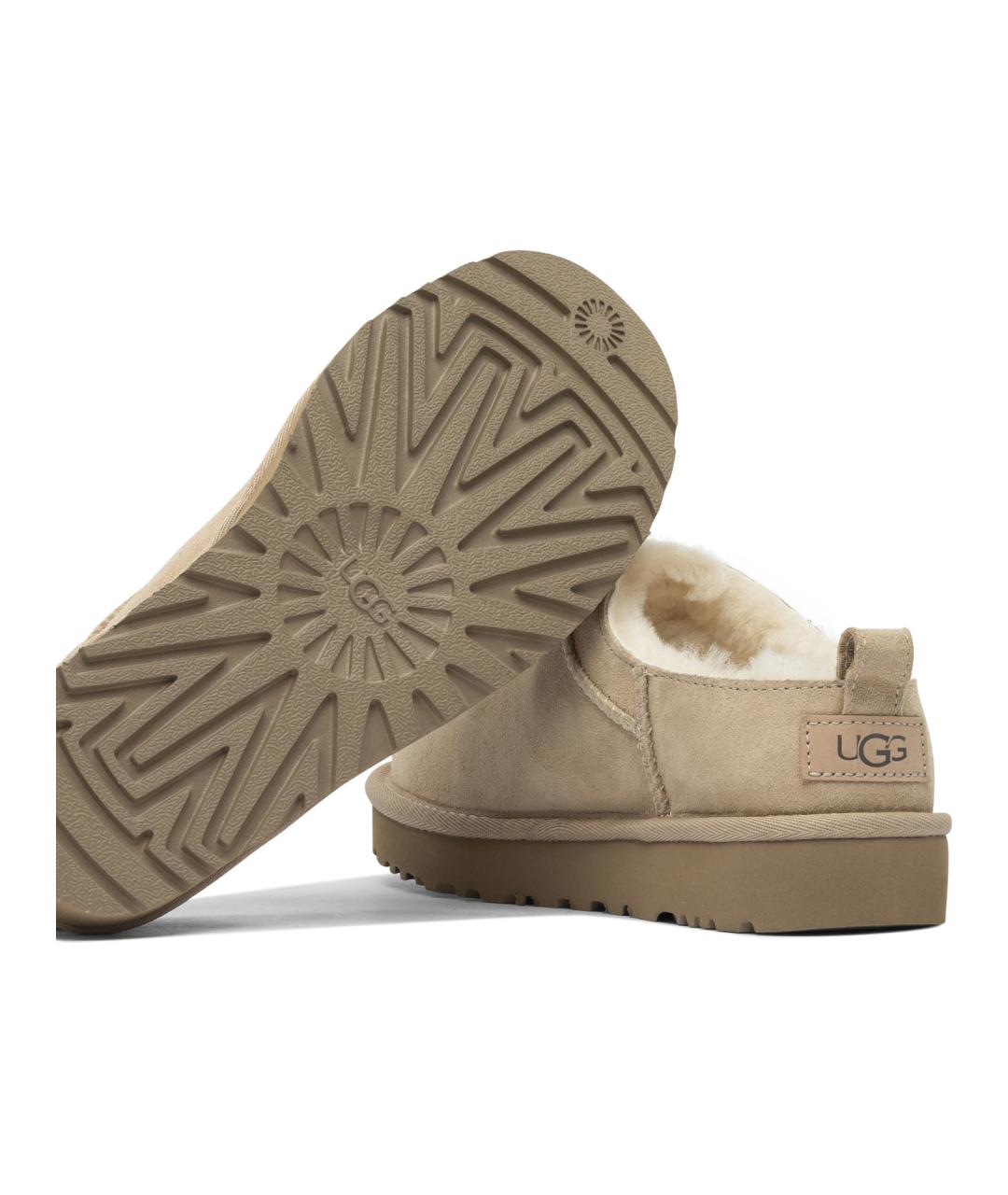 UGG AUSTRALIA Бежевые нубуковые ботинки, фото 5
