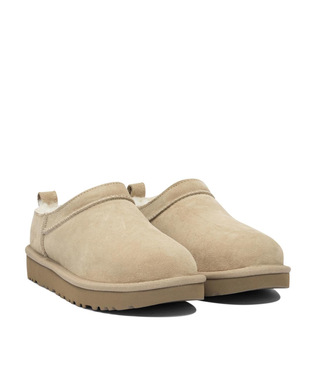 UGG AUSTRALIA Бежевые нубуковые ботинки, фото 2