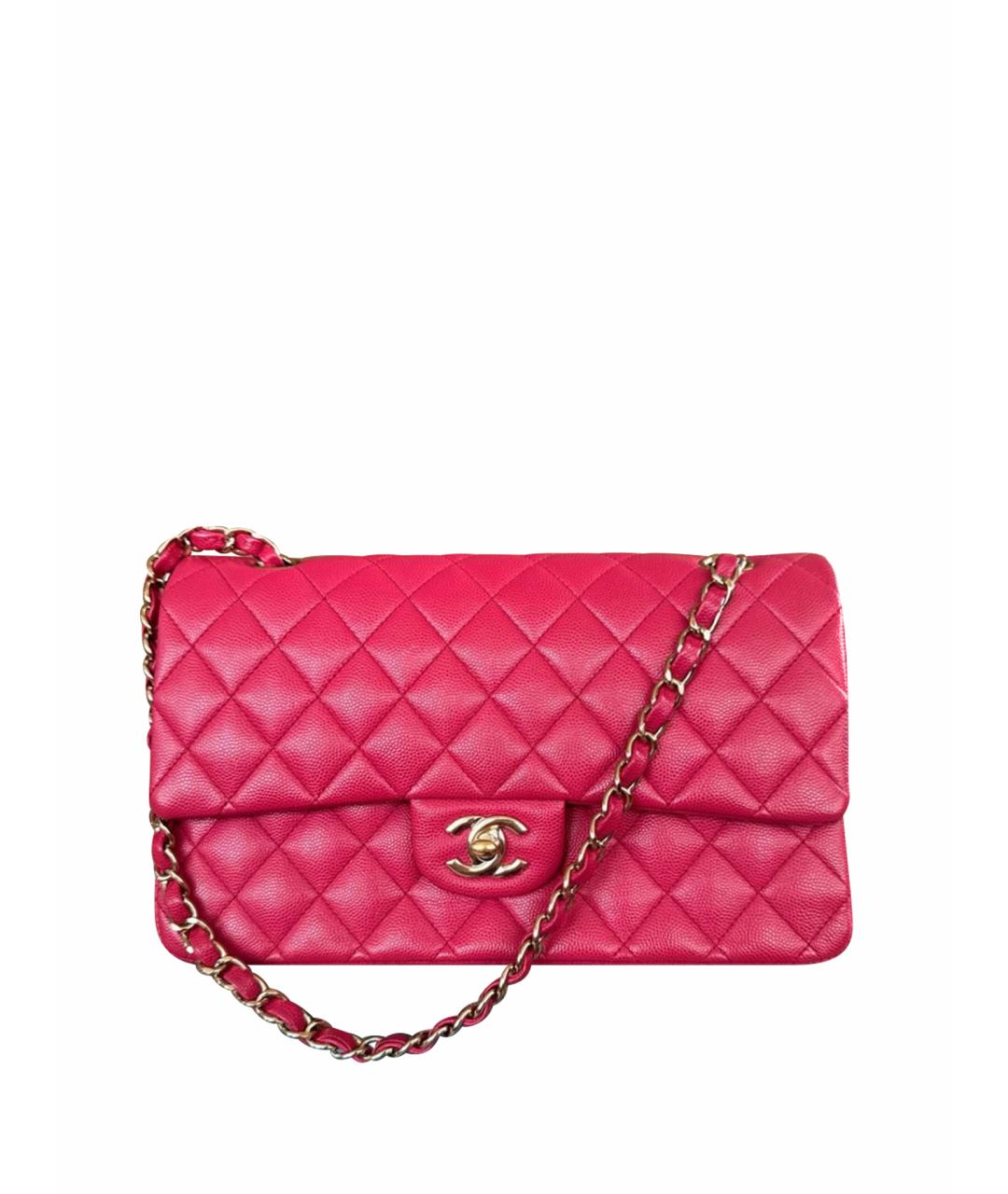 CHANEL Розовая кожаная сумка через плечо, фото 1