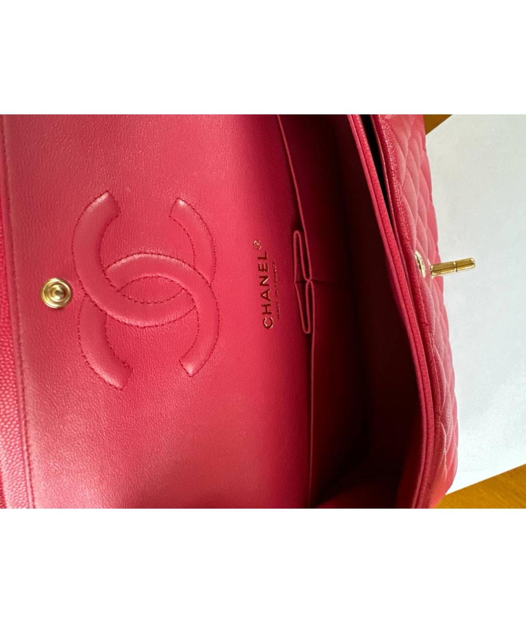 CHANEL Розовая кожаная сумка через плечо, фото 5