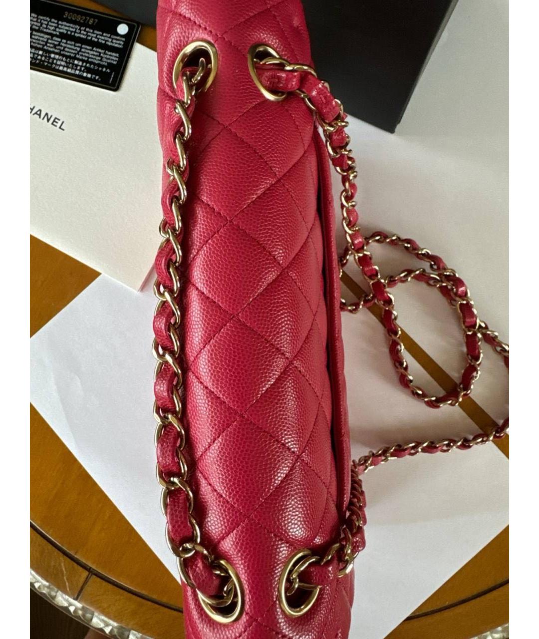 CHANEL Розовая кожаная сумка через плечо, фото 3