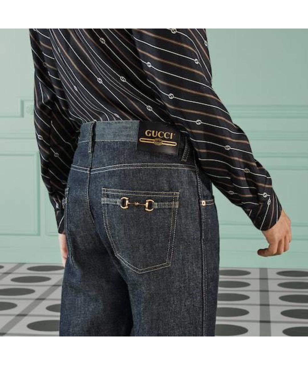 GUCCI Черные хлопковые джинсы скинни, фото 3
