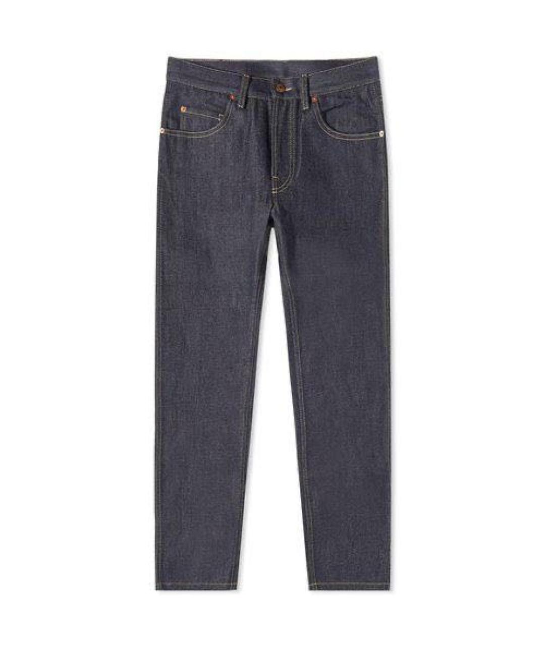 GUCCI Черные хлопковые джинсы скинни, фото 1