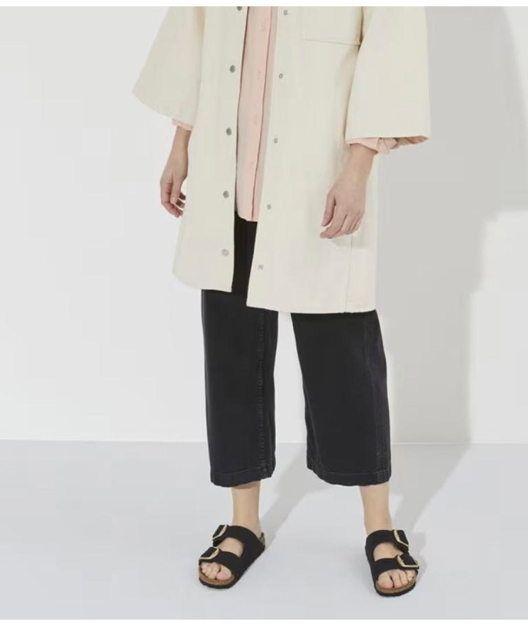 BIRKENSTOCK Черные нубуковые босоножки, фото 8