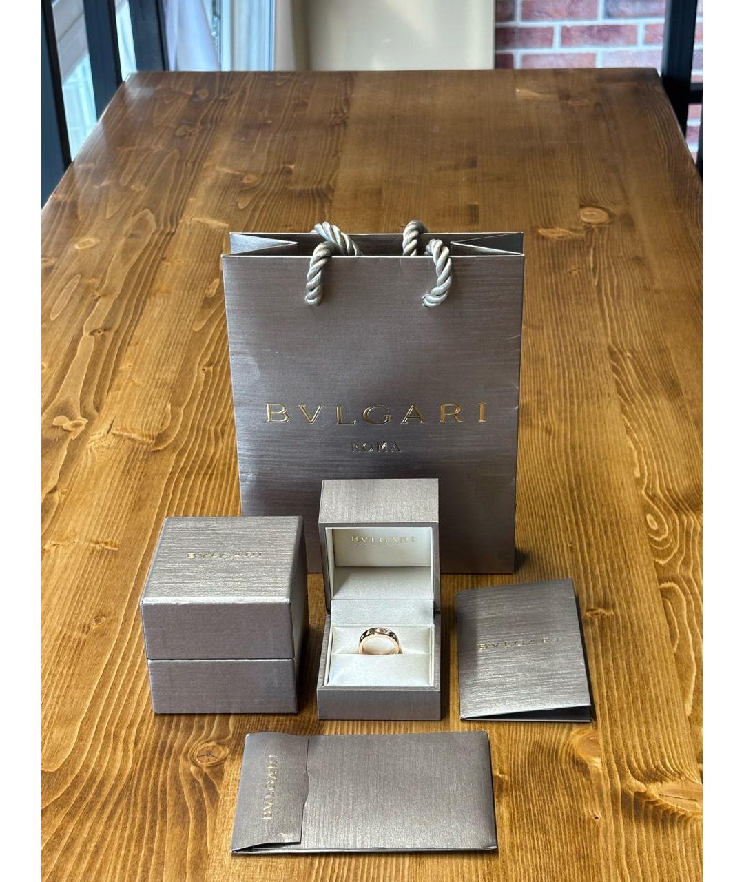 BVLGARI Золотое кольцо из розового золота, фото 2