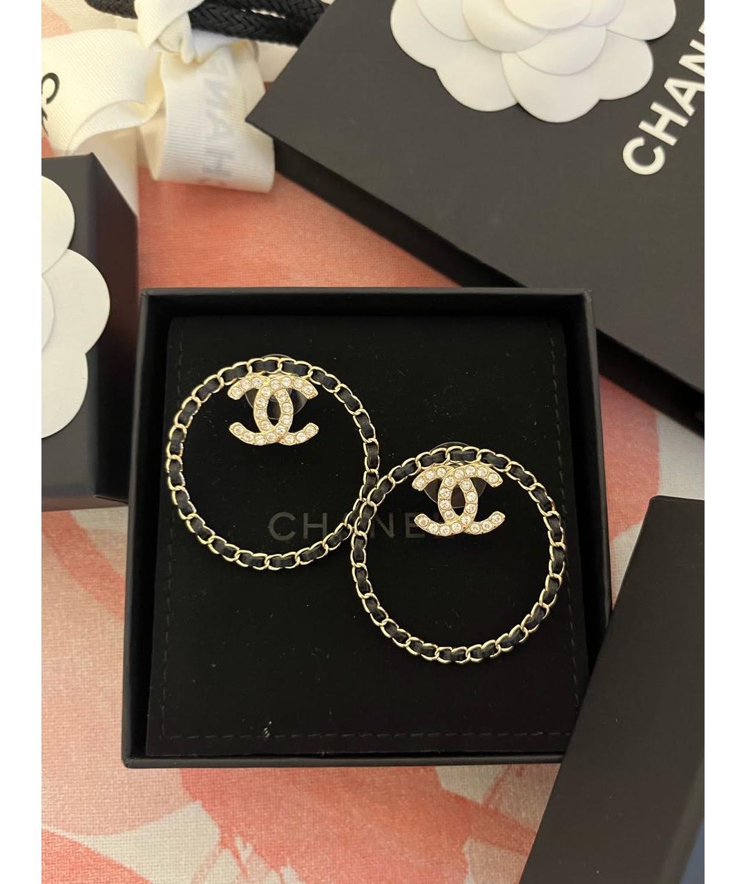CHANEL Металлические серьги, фото 2