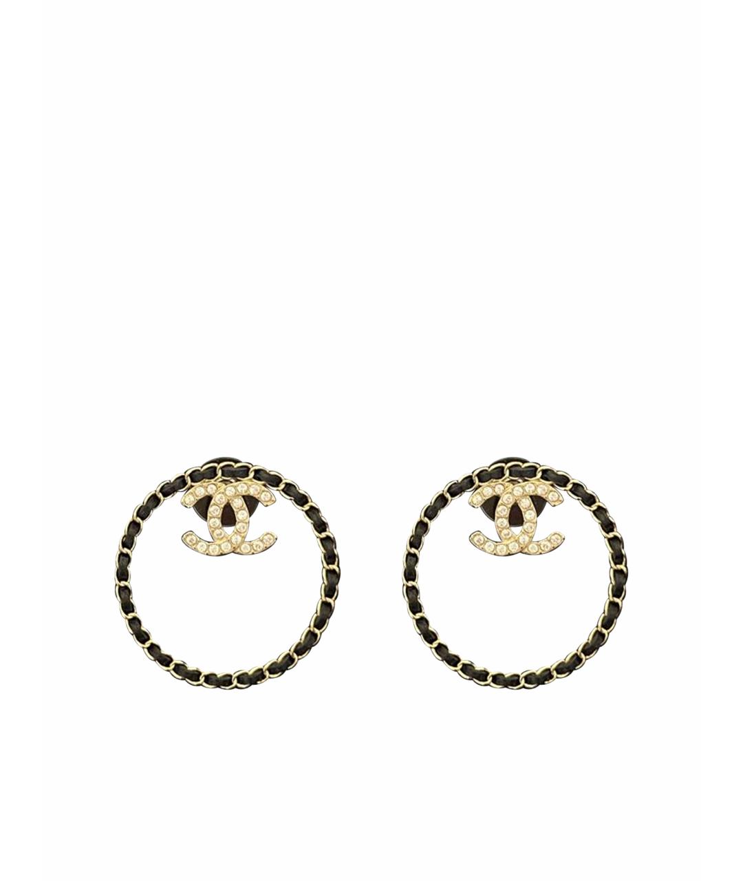 CHANEL Металлические серьги, фото 1
